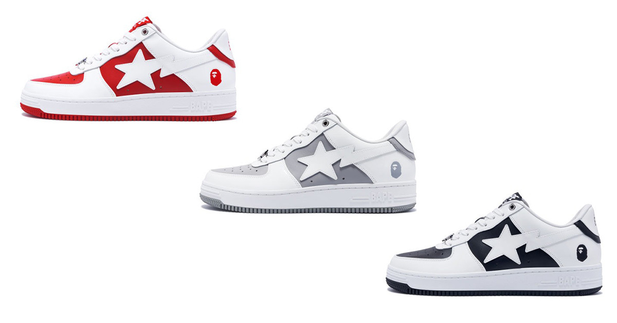 BAPE präsentiert drei BAPE STA in Patent Leather